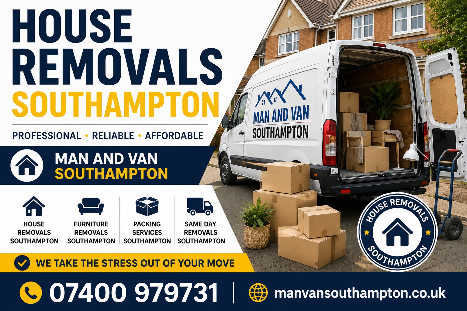 House removals Southampton by Man and Van Southampton