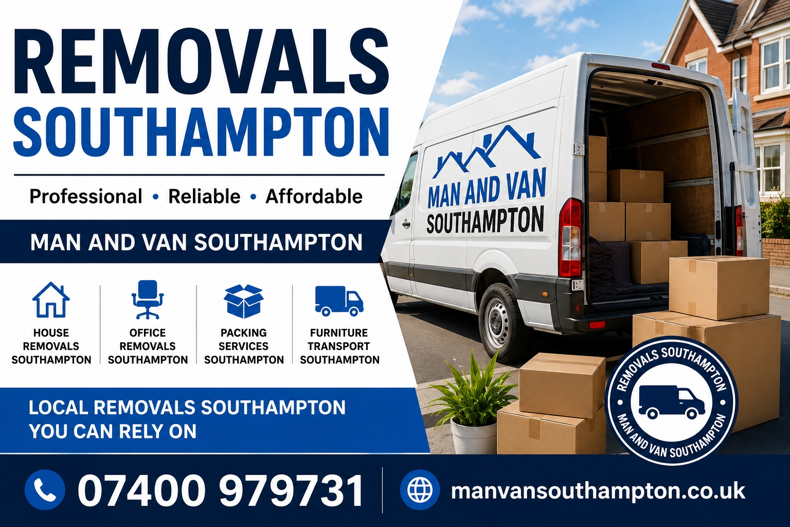 Removals Southampton professional house removals and moving service by Man and Van Southampton